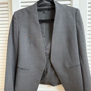 Theory Women's Charcoal Suit Jacket